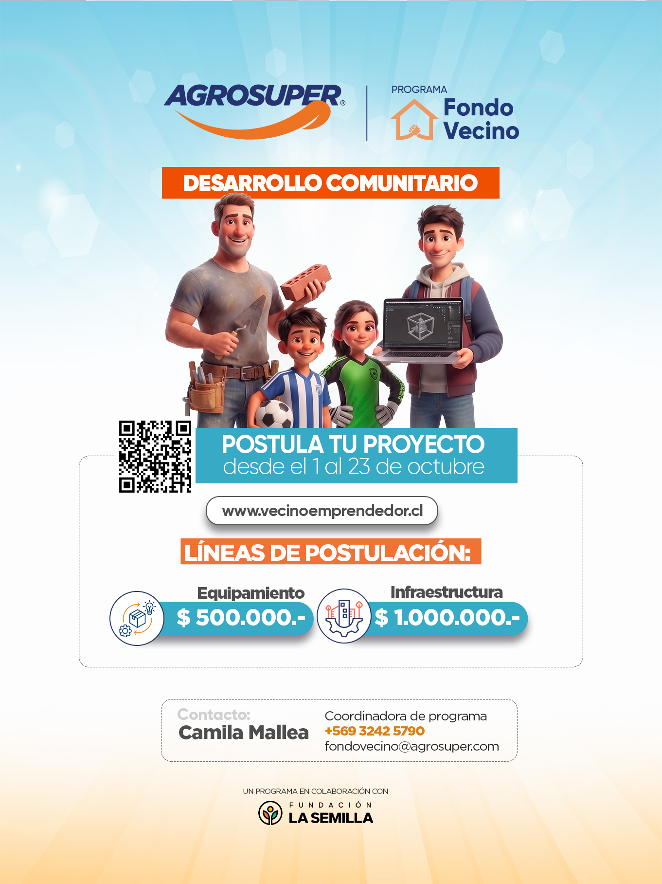 poster desarrollo comunitario AS